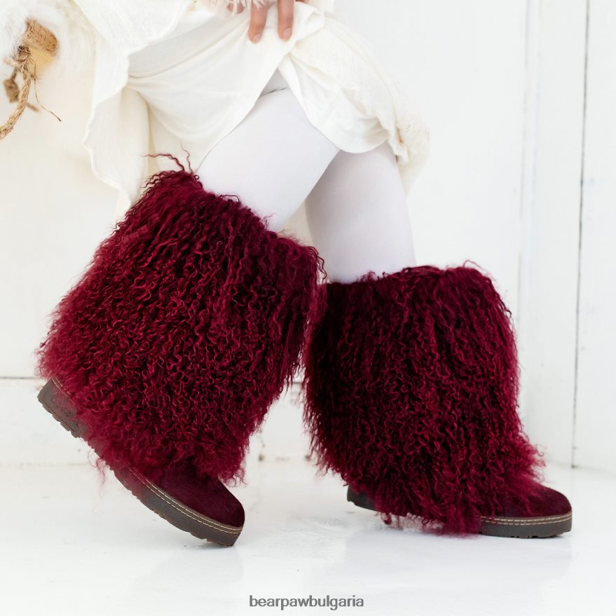 боетис Жени BEARPAW ботуши вино FRT6V0116