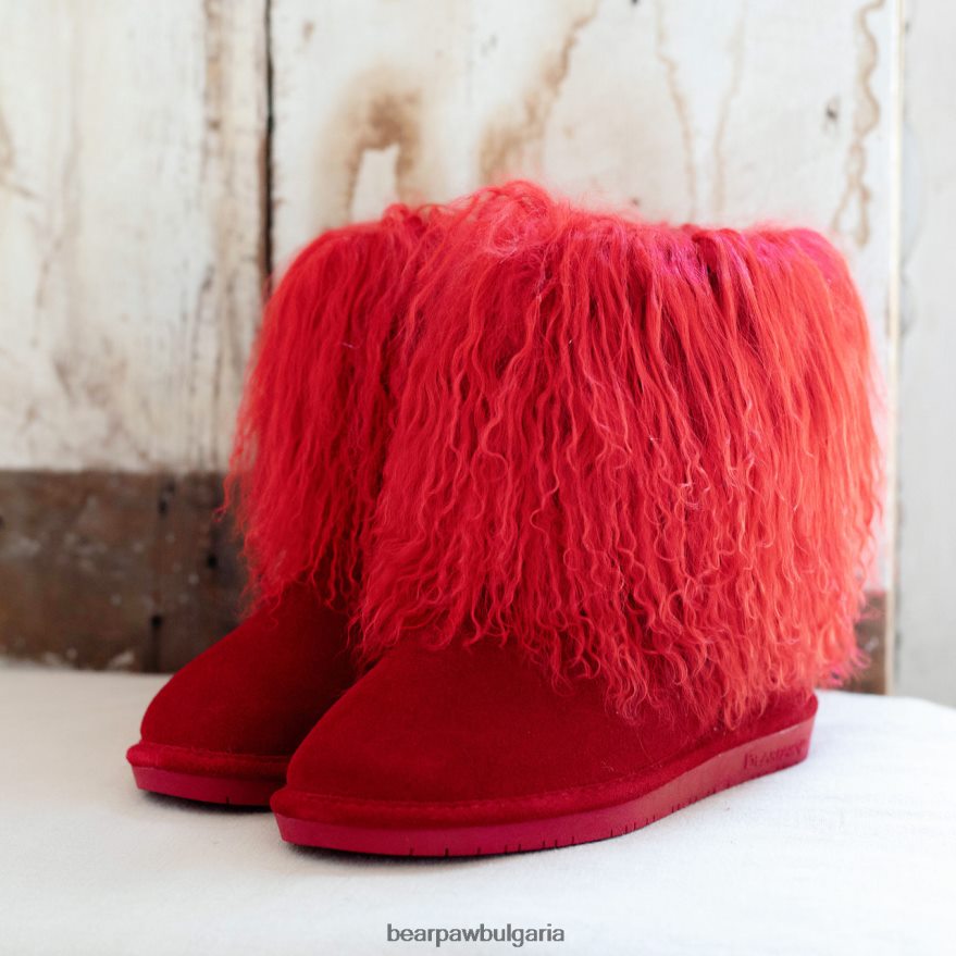 буу Жени BEARPAW ботуши червен FRT6V0132