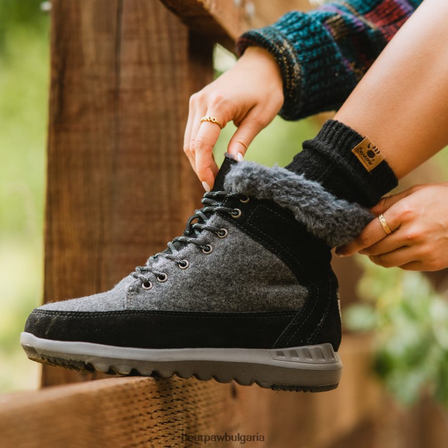 Черил Жени BEARPAW ботуши черен/сив FRT6V0141
