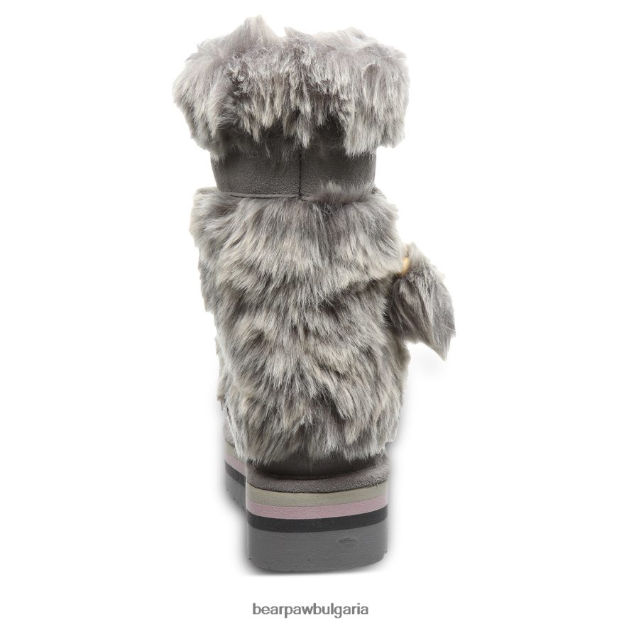 ретро тама Жени BEARPAW ботуши сива мъгла FRT6V0151