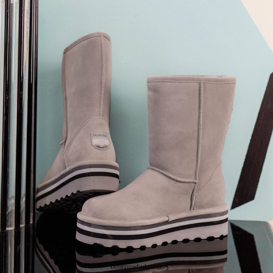 ретро ел Жени BEARPAW ботуши сиво FRT6V0159