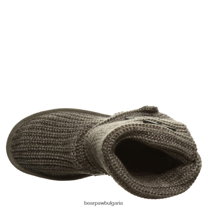 плетени високи Жени BEARPAW ботуши сиво FRT6V0176