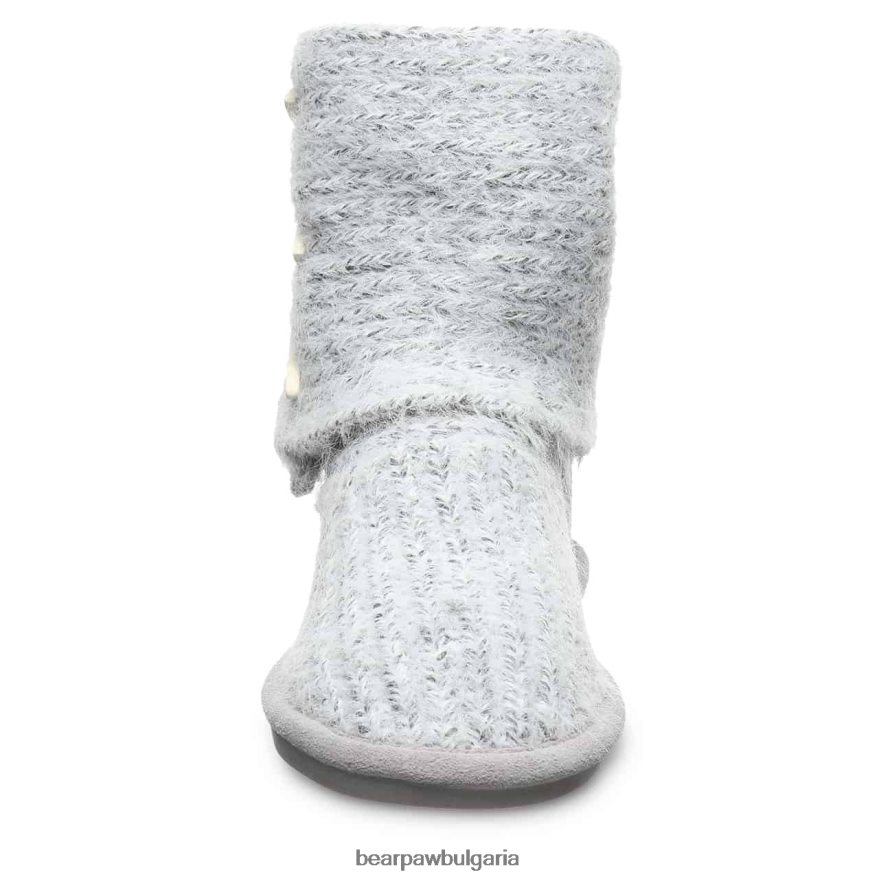 плетени високи Жени BEARPAW ботуши сива мъгла FRT6V0177