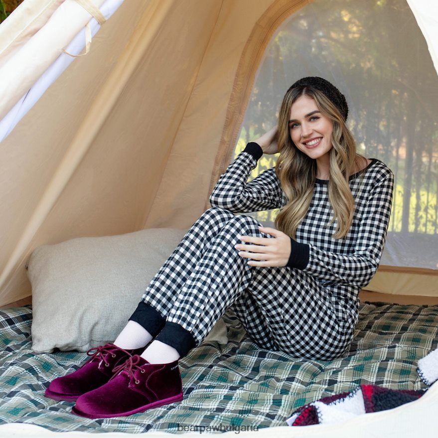 скай Жени BEARPAW ботуши бордо кадифе FRT6V035