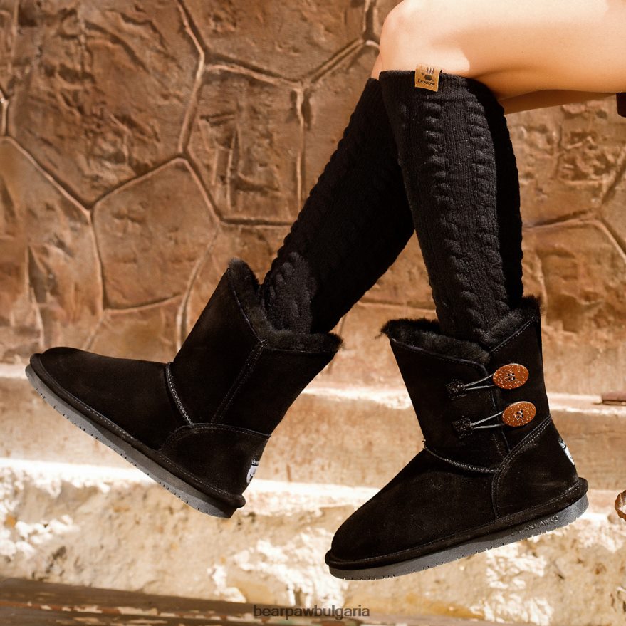 розалин Жени BEARPAW ботуши черен FRT6V055