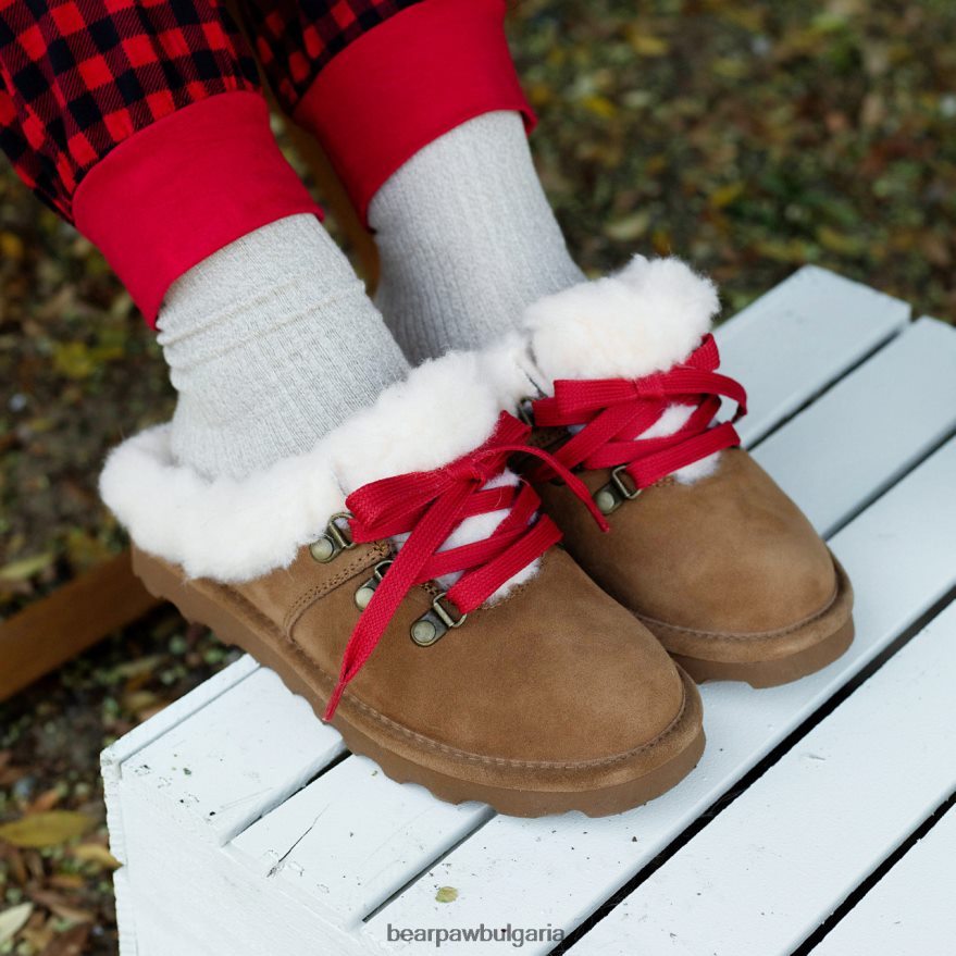 кедър Жени BEARPAW домашни пантофи хикори FRT6V0262