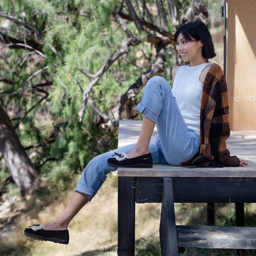 Париж Жени BEARPAW домашни пантофи черен FRT6V0264