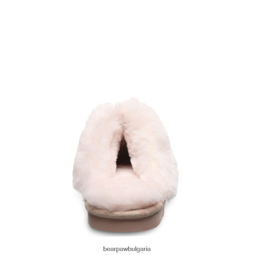 локи екзотик Жени BEARPAW домашни пантофи розов леопардов блясък FRT6V0267