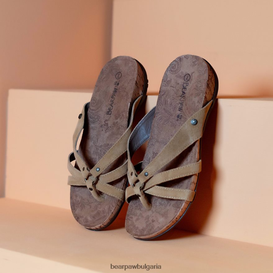 сърновола Жени BEARPAW сандали студено кафе FRT6V0363
