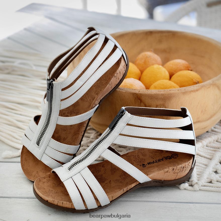 Лейла Жени BEARPAW сандали бял металик FRT6V0433