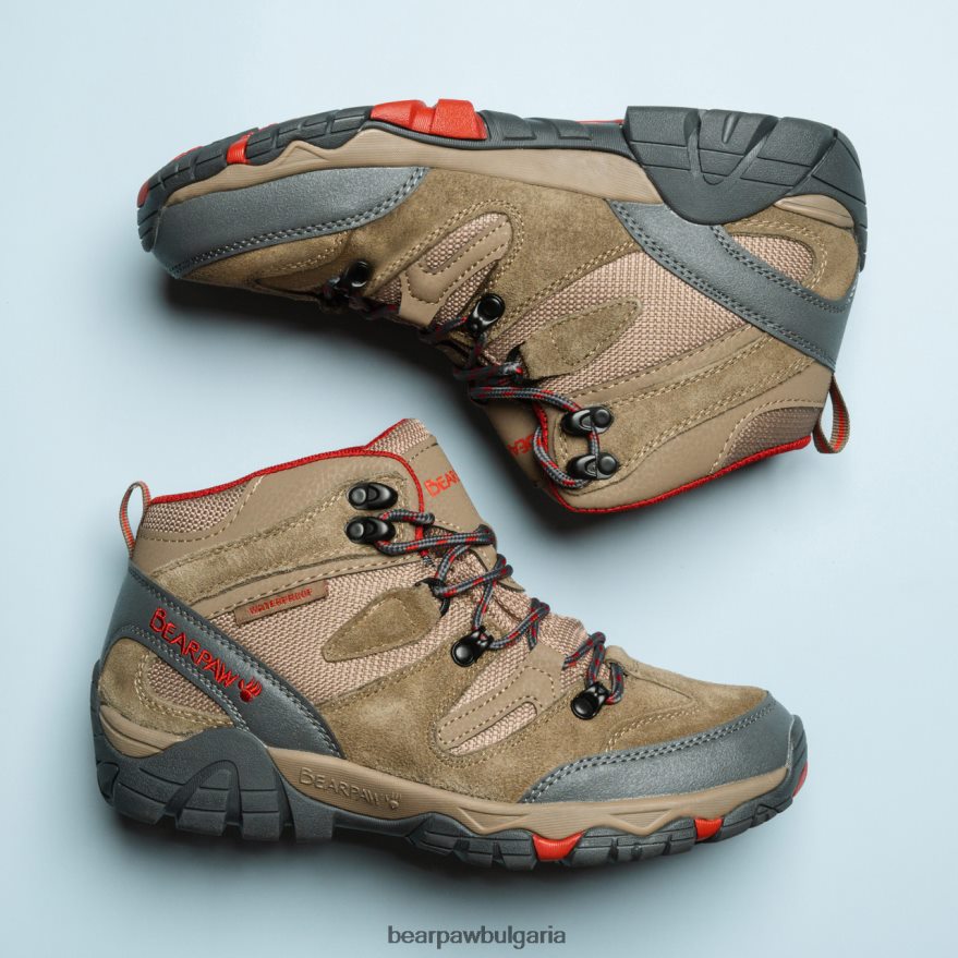 Корсика Жени BEARPAW туристи кафяво/червено FRT6V0339