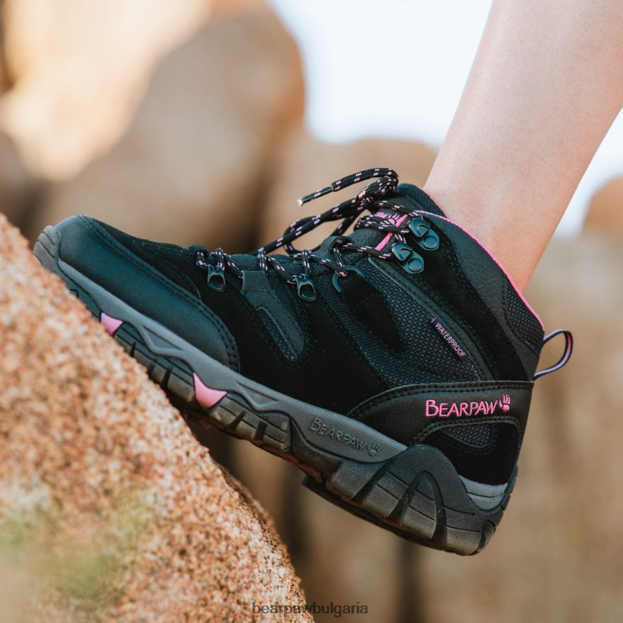 Корсика Жени BEARPAW туристи черно/фуския FRT6V0340