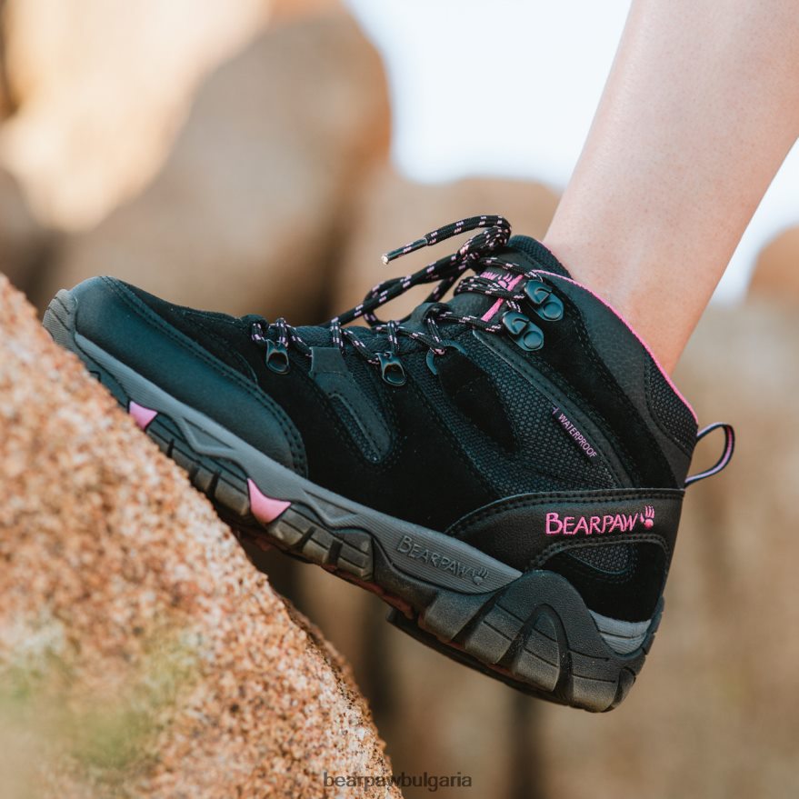 Корсика Жени BEARPAW туристи черно/фуския FRT6V0340
