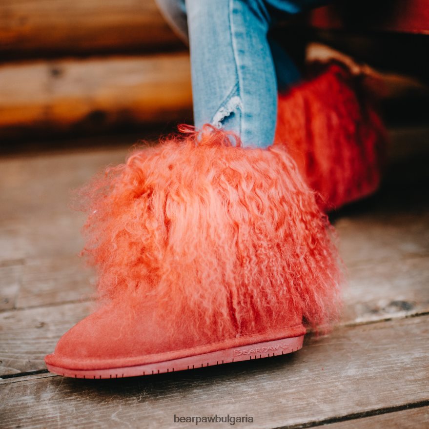 буу младост деца BEARPAW ботуши червен FRT6V0580
