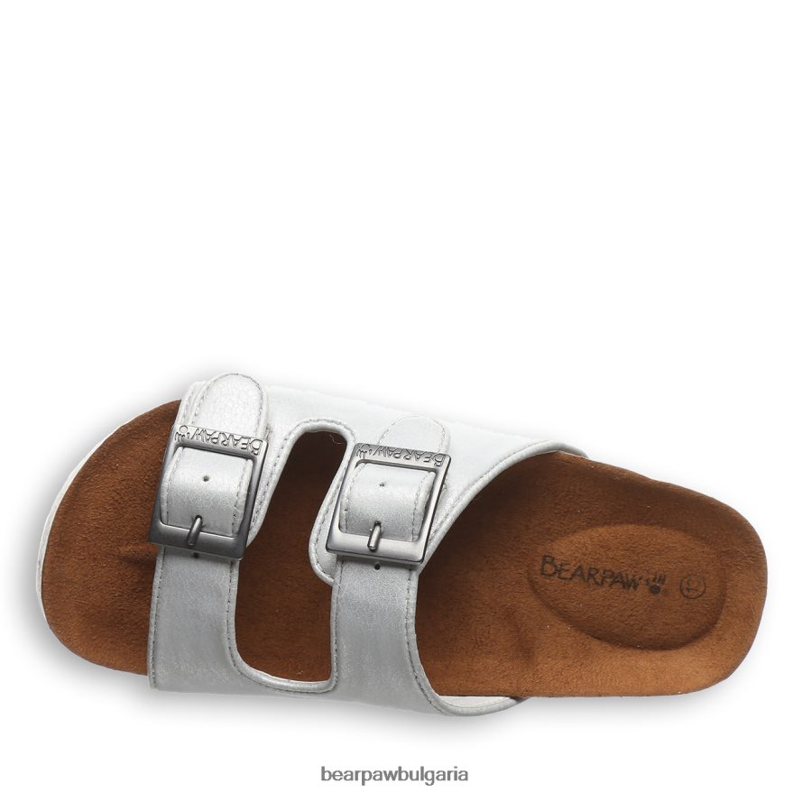 бруклинска младеж деца BEARPAW сандали бял металик FRT6V0625