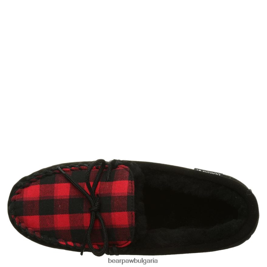 moc ii мъже BEARPAW домашни пантофи черно много плетиво FRT6V0542