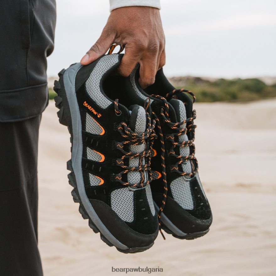 пламък мъже BEARPAW туристи черно/оранжево FRT6V0556
